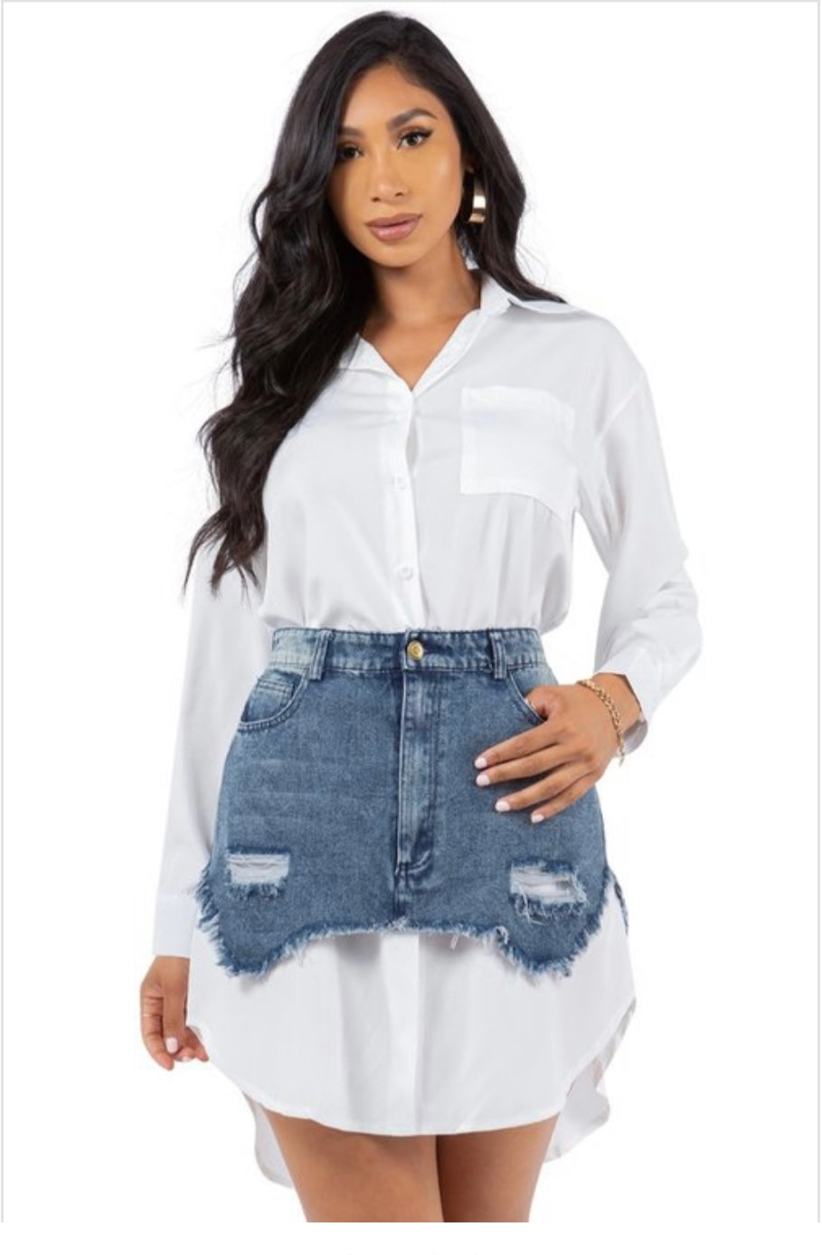 Sexy shirt dress