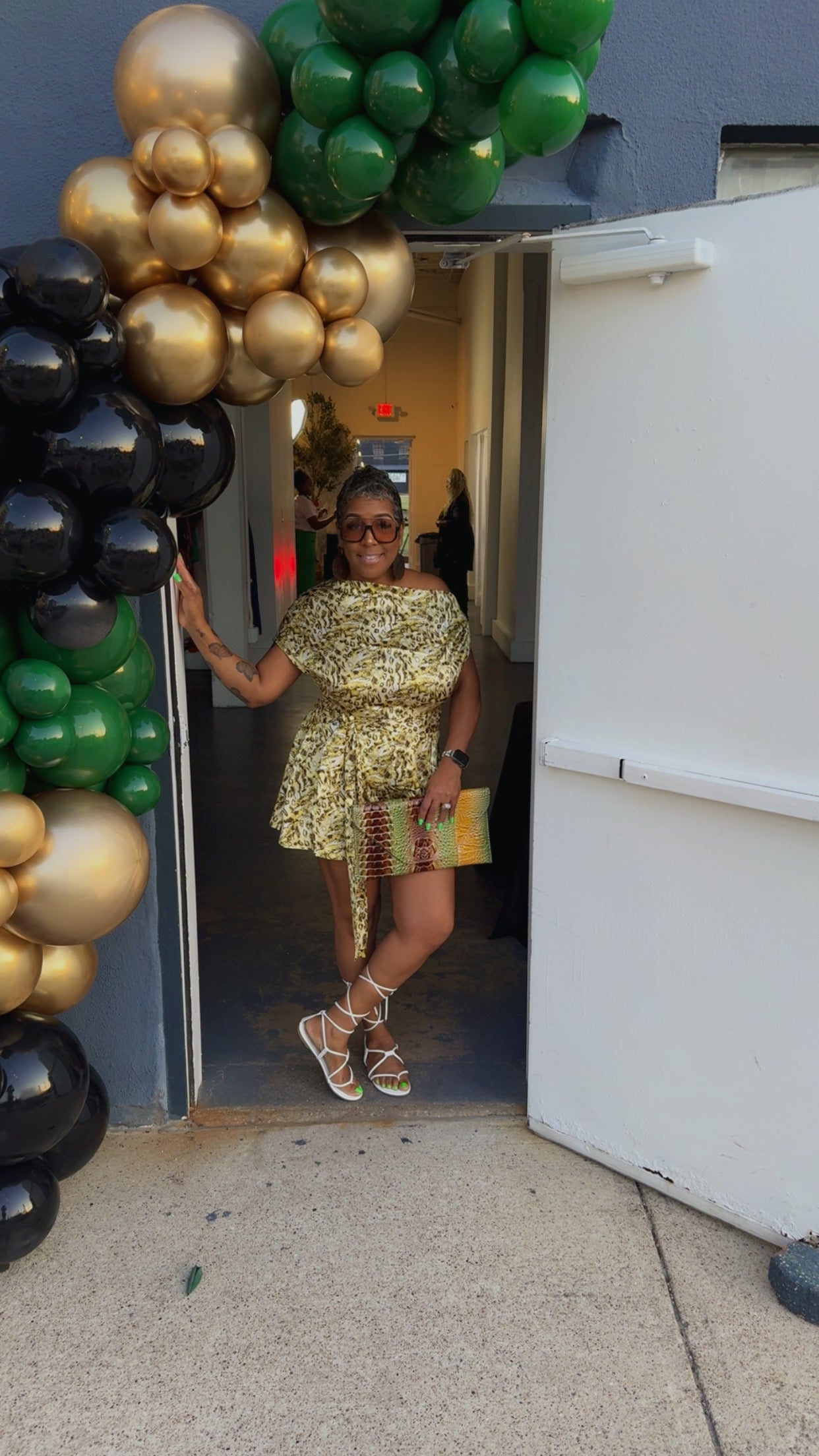 Leopard Draped Asymmetrical Shoulder Romper