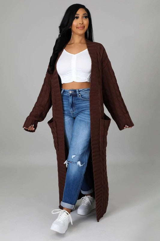 LONG MAXI SWEATER CARDIGAN