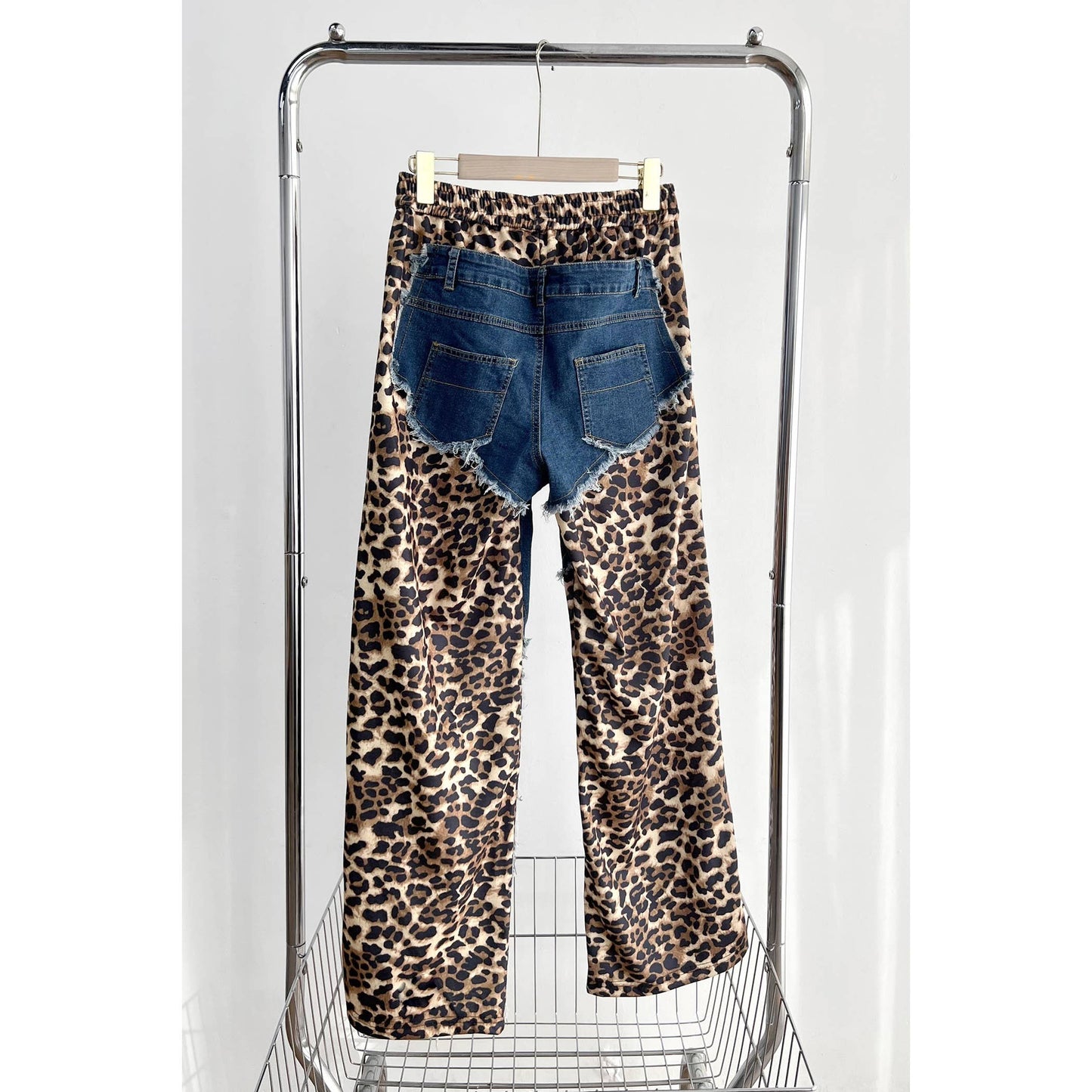 Contrast High Waist Pants