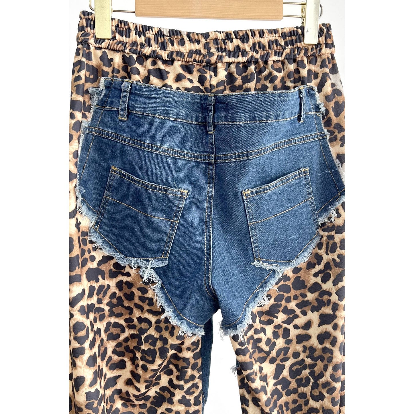 Contrast High Waist Pants