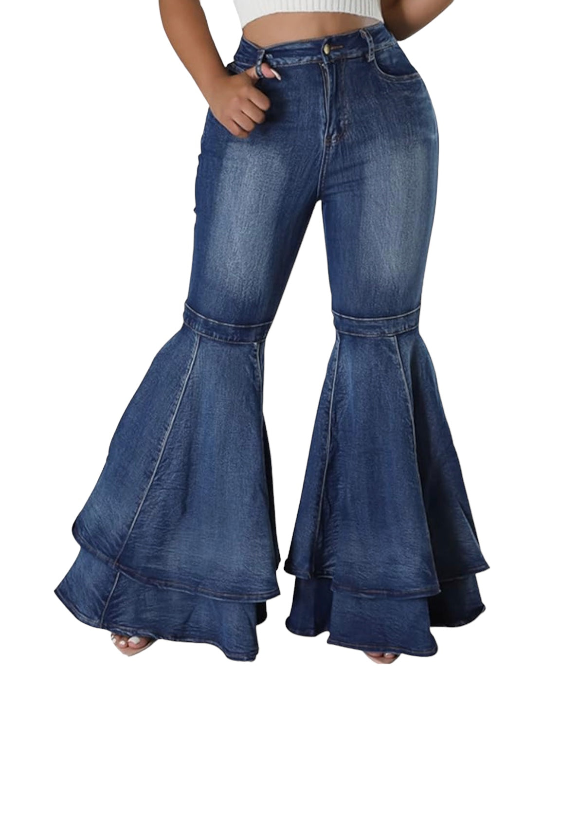 Rocken Sie die Bells-Jeans