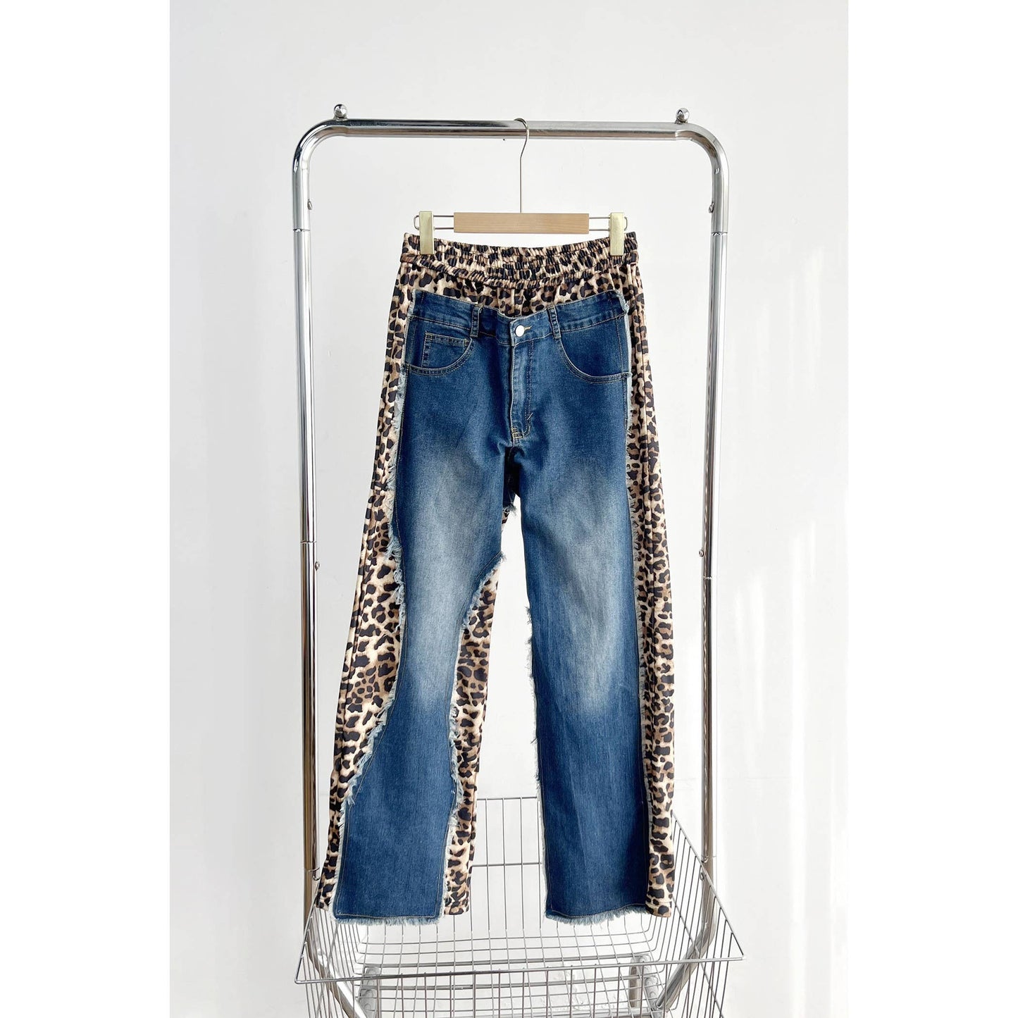 Contrast High Waist Pants