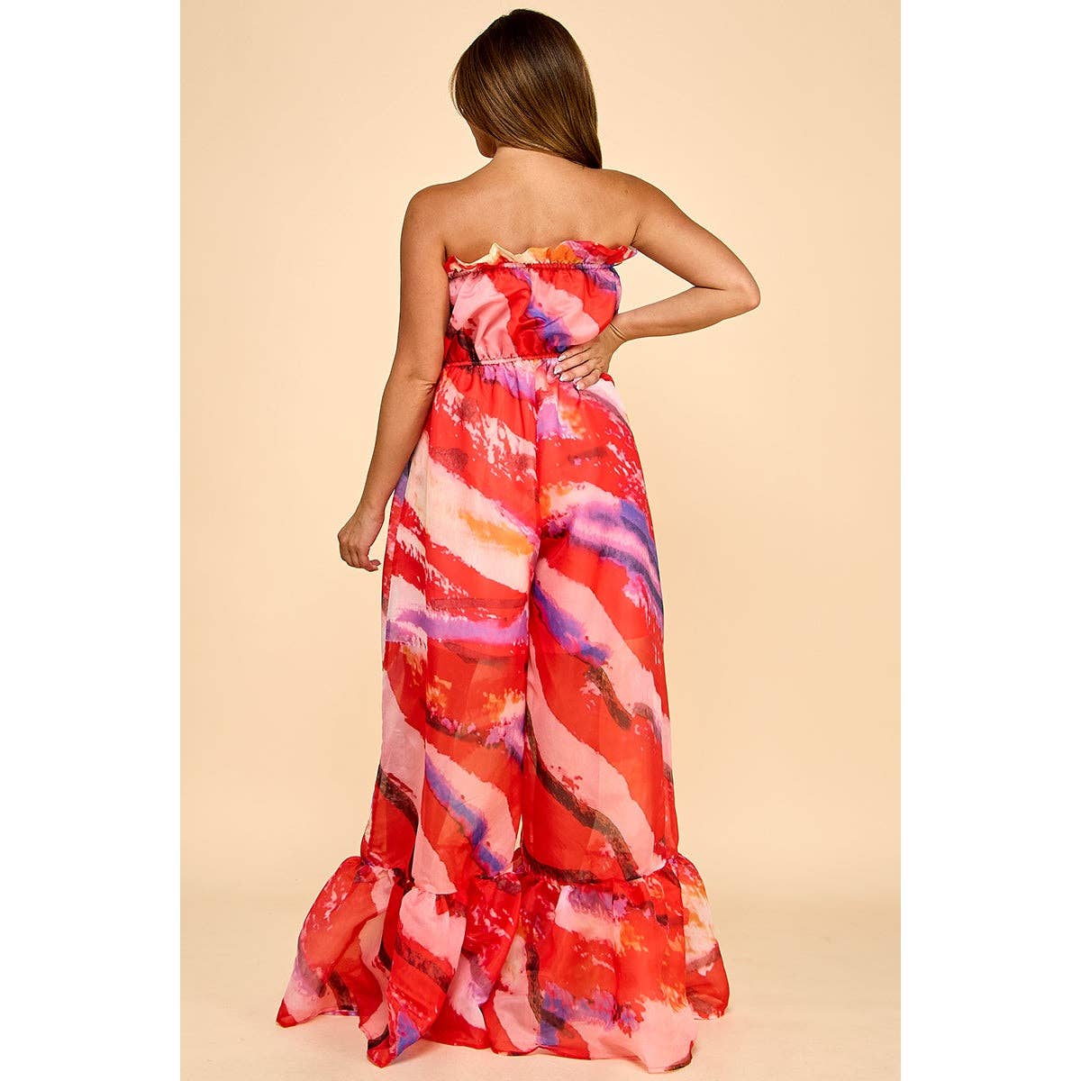 STRAPLESS DREAM PALAZZO PLUS JUMPSUIT