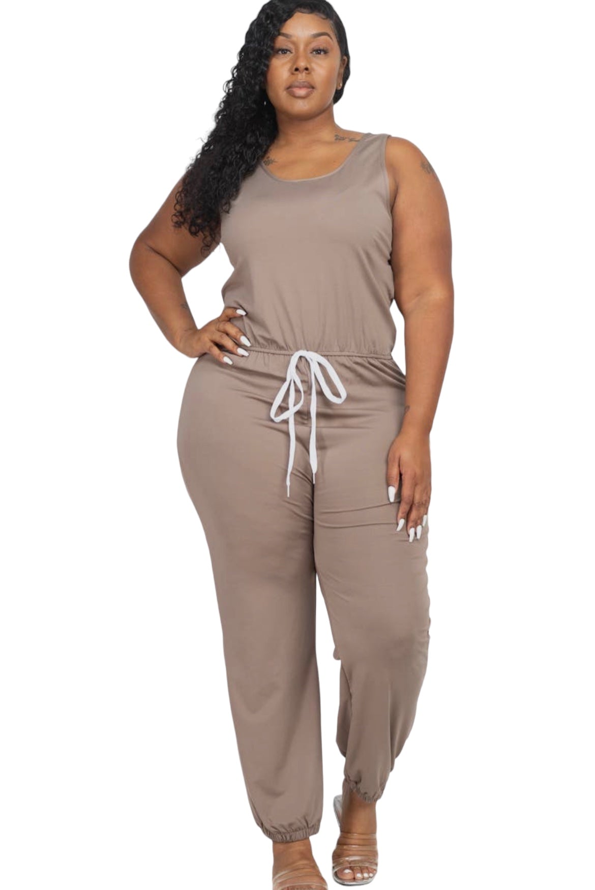 Curvy Jogger Jumpsuit