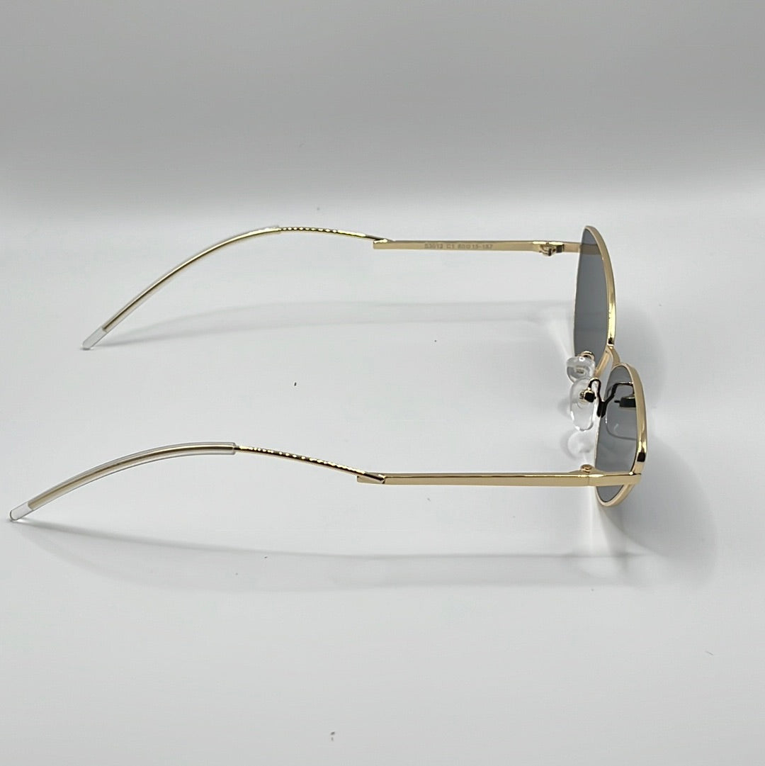 Gold frame sunglasses