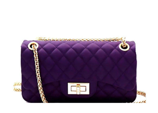 Purple Quilted Jelly Purse